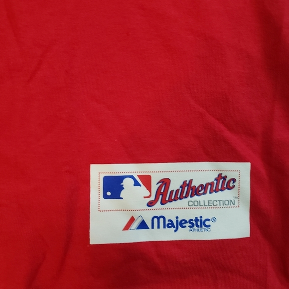 Majestic MLB T Shirt Philadelphia Baseball Double Header Will Evan 2011 Mens M - Picture 5 of 9
